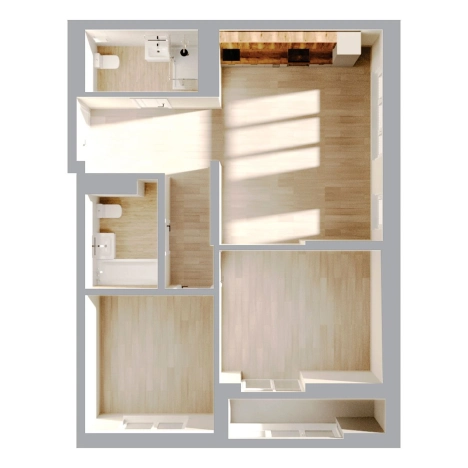 Купить двухкомнатную квартиру в районе Первореченский в Владивостоке. Вариант № 9769346, 2, площадь -  квм, цена 16030400 рублей