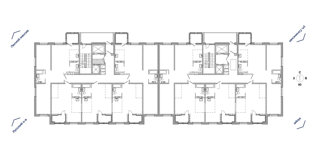 . Вариант № 4119731, 3, площадь - 44.21 квм, цена 10300930 рублей