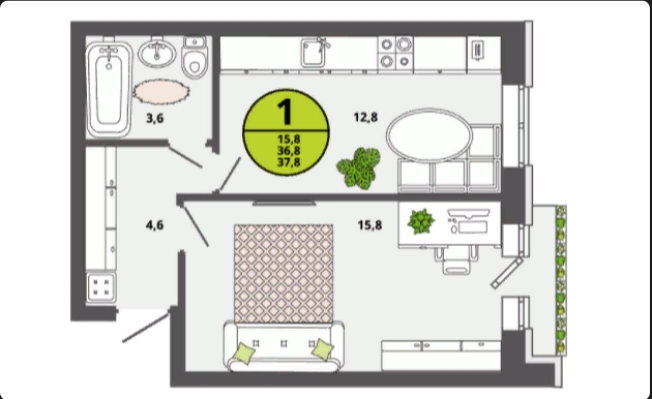 Купить квартиру в ЖК "Северная Мыза" в Тульской области. Вариант № 73138, 0, площадь -  квм, цена 3072800 рублей