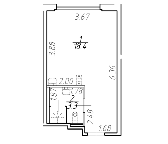 Купить Студию у метро Площадь Восстания в Санкт-Петербурге. Вариант № 8487816, 0, площадь -  квм, цена 8463000 рублей