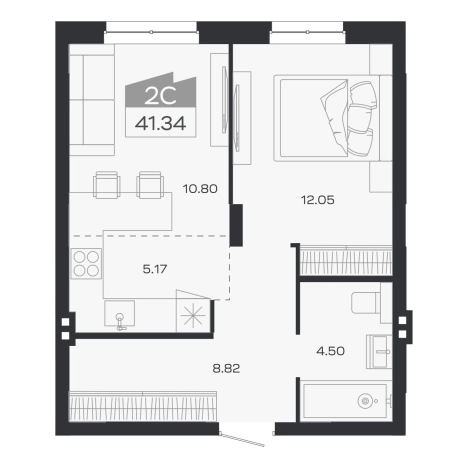 Купить двухкомнатную квартиру в ЖК Базилик (НОВОСИБИРСК) в Новосибирской области. Вариант № 9951841, 0, площадь -  квм, цена 6519000 рублей