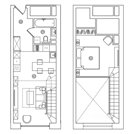 Купить двухкомнатную квартиру в новостройках в Москве. Вариант № 42481, 8, площадь -  квм, цена 35000000 рублей