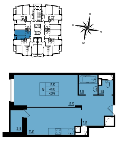 Купить квартиру на улице Всесвятская в Владимире. Вариант № 7875790, 0, площадь -  квм, цена 4419450 рублей