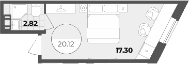 Купить Студию в новостройках у метро Лиговский проспект в Санкт-Петербурге. Вариант № 6855643, 0, площадь -  квм, цена 7733880 рублей
