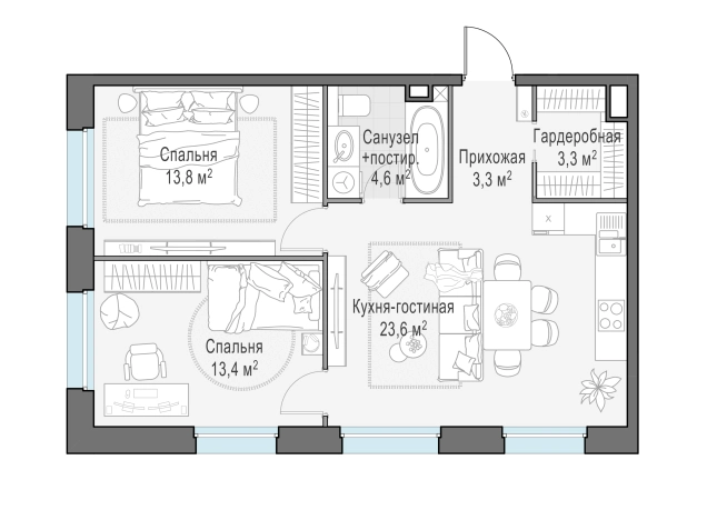 Купить трехкомнатную квартиру на улице Мичурина в Королёве. Вариант № 166191, 0, площадь -  квм, цена 11320000 рублей