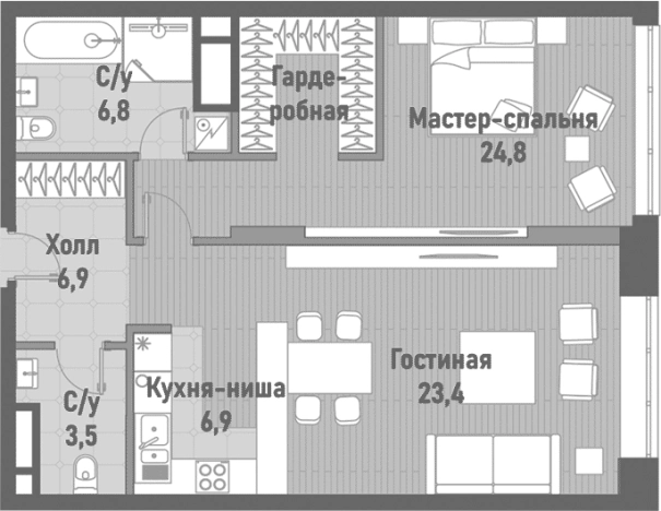 Купить квартиру на улице Рубцовско-Дворцовая в Москве. Вариант № 203656, 0, площадь - квм, цена 50627714.0000 рублей