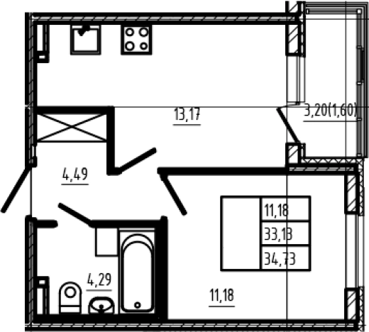 Купить квартиру в ЖК Новая история в Сертолове. Вариант № 6963306, 0, площадь -  квм, цена 7848980 рублей