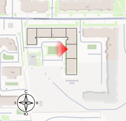 Купить двухкомнатную квартиру в ЖК Загородный парк в Владимире. Вариант № 106592, 0, площадь -  квм, цена 9964500 рублей