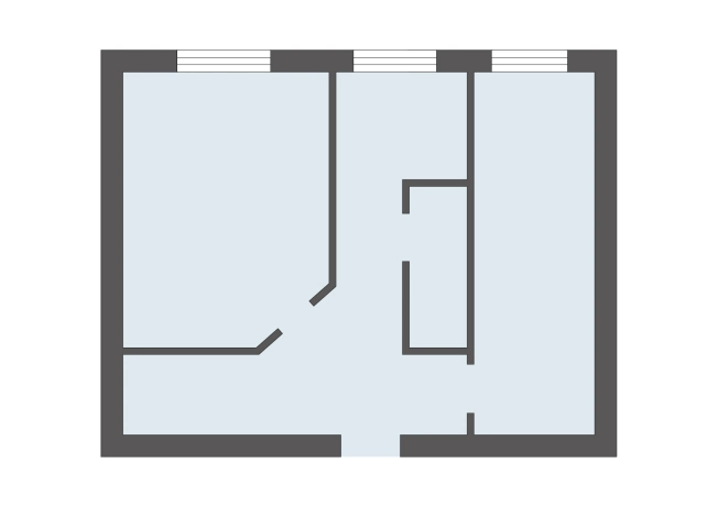 Купить двухкомнатную квартиру на улице Гончарова в Рязанской области. Вариант № 7771695, 2, площадь -  квм, цена 1800000.0000 рублей