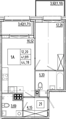Купить двухкомнатную квартиру в новостройках в ЖК Ranta Residence в Санкт-Петербурге. Вариант № 6052665, 0, площадь -  квм, цена 20598800 рублей