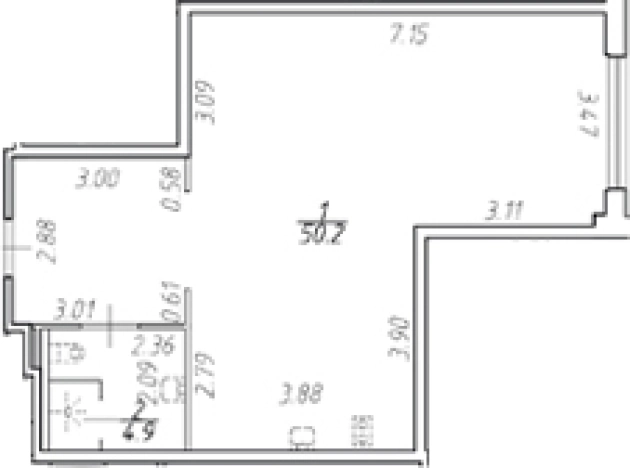 Купить Студию у метро Площадь Восстания в Санкт-Петербурге. Вариант № 8487768, 0, площадь -  квм, цена 24795000 рублей