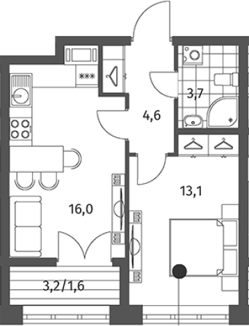 Купить двухкомнатную квартиру в ЖК NEWПИТЕР в Ленинградской области. Вариант № 5258954, 0, площадь -  квм, цена 6924000 рублей