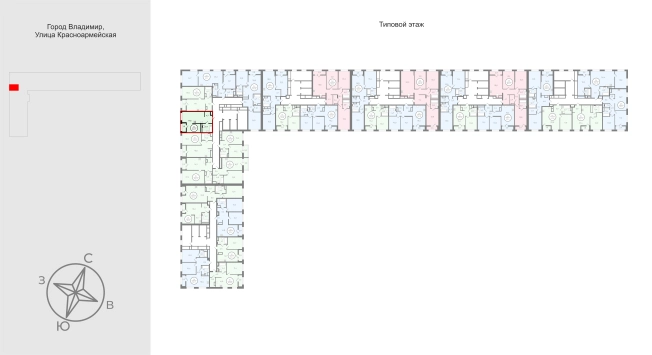 . Вариант № 9566798, 1, площадь - 34.7 квм, цена 6350100 рублей