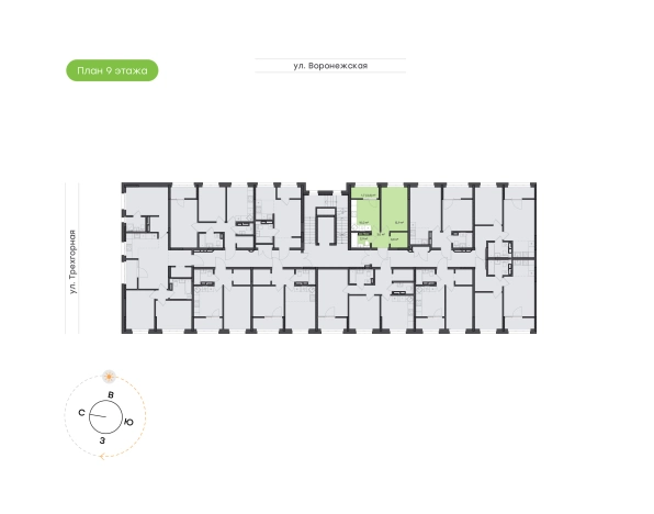 Купить квартиру на улице Воронежская в Хабаровске. Вариант № 3008258, 1, площадь -  квм, цена 5825061 рублей