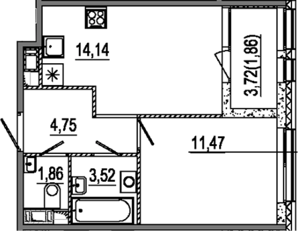 Купить однокомнатную квартиру в ЖК Знатный в Санкт-Петербурге. Вариант № 6641208, 0, площадь -  квм, цена 16920000 рублей