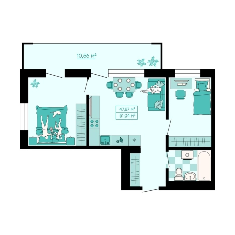 Купить трехкомнатную квартиру в Артёме. Вариант № 6058513, 0, площадь -  квм, цена 8761782 рублей