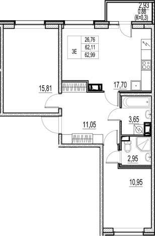 Купить квартиру в новостройках в ЖК Город-спутник Южный в Санкт-Петербурге. Вариант № 6256085, 0, площадь -  квм, цена 10786000 рублей