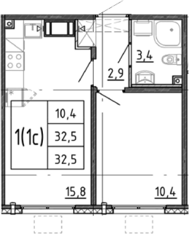 Купить квартиру в новостройках в ЖК Ручьи 2 в Санкт-Петербурге. Вариант № 7604351, 0, площадь -  квм, цена 6678262 рублей