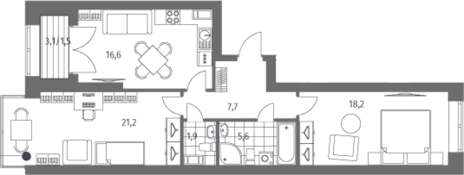 Купить трехкомнатную квартиру в ЖК Наука в Санкт-Петербурге. Вариант № 6897621, 0, площадь -  квм, цена 23256000 рублей