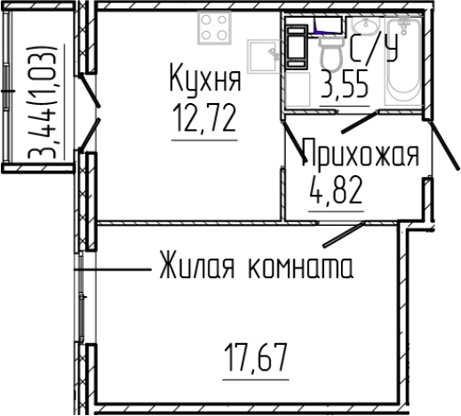 Купить квартиру в новостройках в Сертолове. Вариант № 7979445, 0, площадь -  квм, цена 7241780 рублей