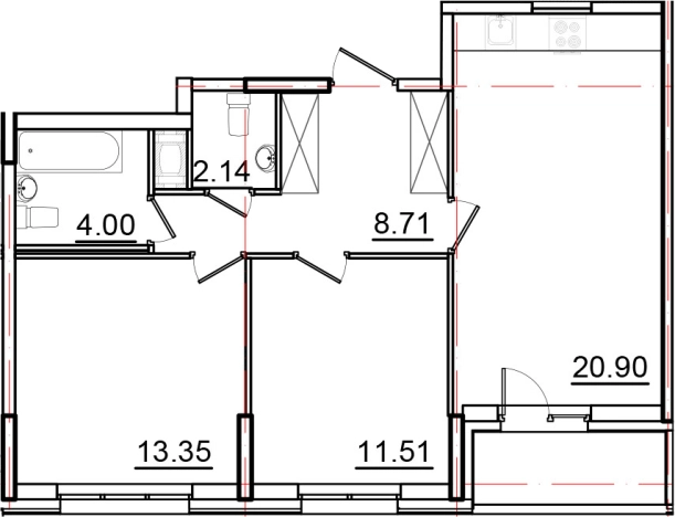 Купить трехкомнатную квартиру на улице Вадима Шефнера в Санкт-Петербурге. Вариант № 6511228, 0, площадь -  квм, цена 15192000 рублей