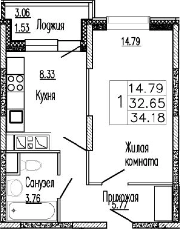 Купить квартиру в Сергиеве Посаде. Вариант № 139343, 0, площадь -  квм, цена 4631390 рублей