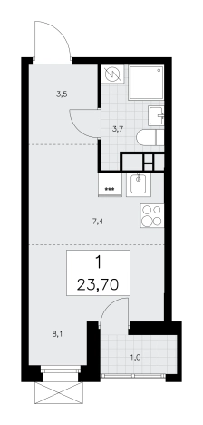 Купить квартиру у метро Коммунарка в Москве. Вариант № 826262, 0, площадь - квм, цена 8626302.0000 рублей