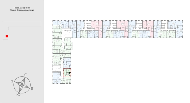 Купить однокомнатную квартиру в новостройках в ЖК UNO в Владимире. Вариант № 9576666, 1, площадь -  квм, цена 6364000 рублей