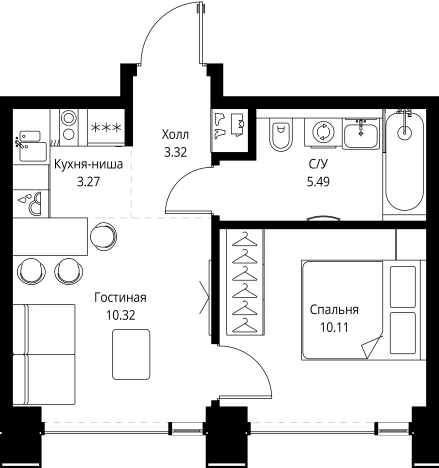 Купить однокомнатную квартиру в новостройках у метро Давыдково в Москве. Вариант № 10360333, 0, площадь -  квм, цена 25035951 рублей