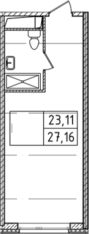 Купить Студию у метро Ладожская в Санкт-Петербурге. Вариант № 8993678, 0, площадь -  квм, цена 6623970 рублей