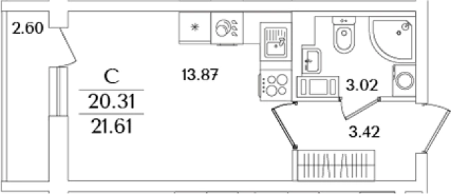 Купить Студию в новостройках в ЖК Кинопарк в Санкт-Петербурге. Вариант № 6713336, 0, площадь -  квм, цена 7185058 рублей