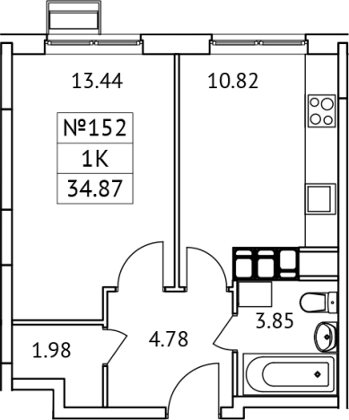Купить квартиру в Микрорайоне Птицефабрика, посёлок городского типа Томилино в Московской области. Вариант № 126377, 0, площадь - квм, цена 7148294 рублей