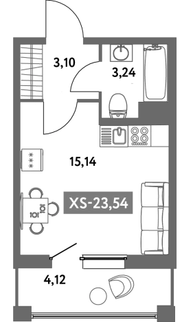 Купить Студию в ЖК Аквилон Zalive в Санкт-Петербурге. Вариант № 4036166, 0, площадь -  квм, цена 8129566 рублей
