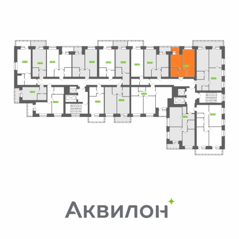 . Вариант № 40589, 1, площадь - 36.86 квм, цена 8404589 рублей
