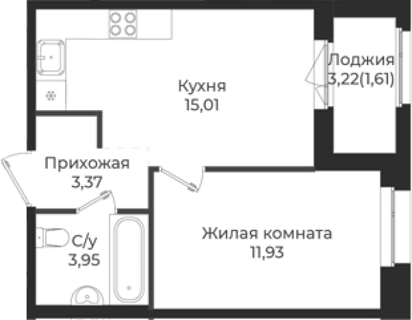 Купить квартиру в ЖК Новатория в Ленинградской области. Вариант № 6910294, 0, площадь -  квм, цена 5681808 рублей