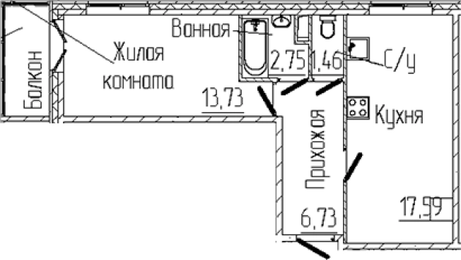 Купить однокомнатную квартиру на вторичке на улице Тихвинская в Сертолове. Вариант № 6057020, 0, площадь -  квм, цена 8750930 рублей