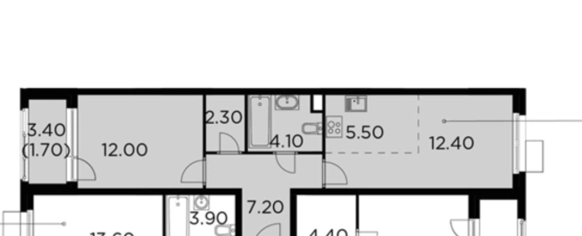 Купить однокомнатную квартиру в новостройках на улице Проектируемый проезд № 6415 в Москве. Вариант № 46704, 0, площадь - квм, цена 8500000 рублей