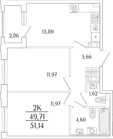 Купить двухкомнатную квартиру в новостройках в ЖК Гранат в Санкт-Петербурге. Вариант № 6257850, 0, площадь -  квм, цена 17637508 рублей