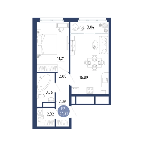 Купить квартиру в новостройках на улице Птицеводов в Рязани. Вариант № 2596892, 0, площадь -  квм, цена 4997271 рублей