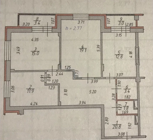 Купить квартиру в Раменском. Вариант № 36860, 0, площадь -  квм, цена 18500000 рублей
