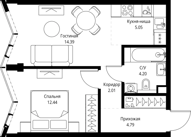 Купить квартиру у метро ВДНХ в Москве. Вариант № 10613309, 0, площадь - квм, цена 31439616 рублей