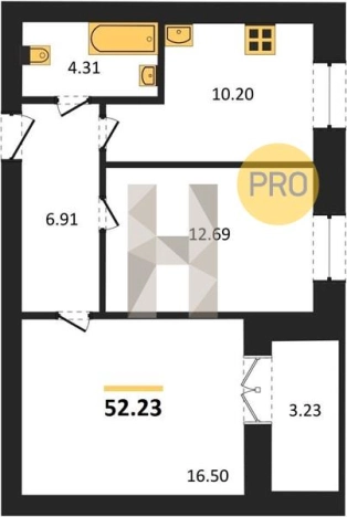 Купить двухкомнатную квартиру на улице Ворошилова в Ижевске. Вариант № 75134, 0, площадь -  квм, цена 4455219 рублей