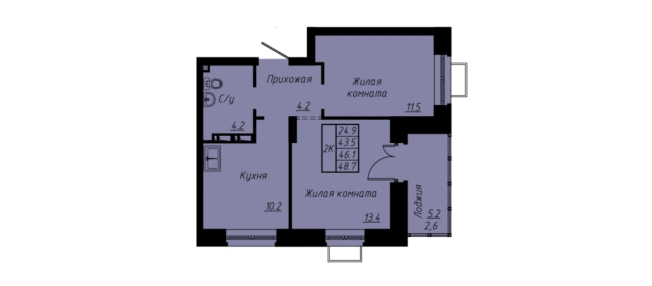 Купить двухкомнатную квартиру в районе Октябрьский в Улан-Удэ. Вариант № 159399, 0, площадь -  квм, цена 7191600 рублей
