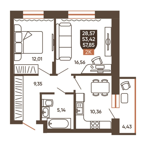 Купить квартиру в ЖК Ермак (Новосибирск) в Новосибирске. Вариант № 8881639, 0, площадь -  квм, цена 6750000 рублей