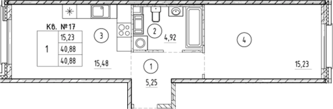 Купить однокомнатную квартиру у метро Звёздная в Санкт-Петербурге. Вариант № 5585815, 0, площадь -  квм, цена 8317622 рублей