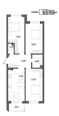 Купить квартиру у метро Шушары в Ленинградской области. Вариант № 66825, 0, площадь -  квм, цена 12245900 рублей