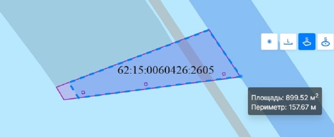 Купить земельный участок на улице 1-й Авиационный проезд в Рязани. Вариант № 2728647, 4, площадь -  квм, цена 999999 рублей