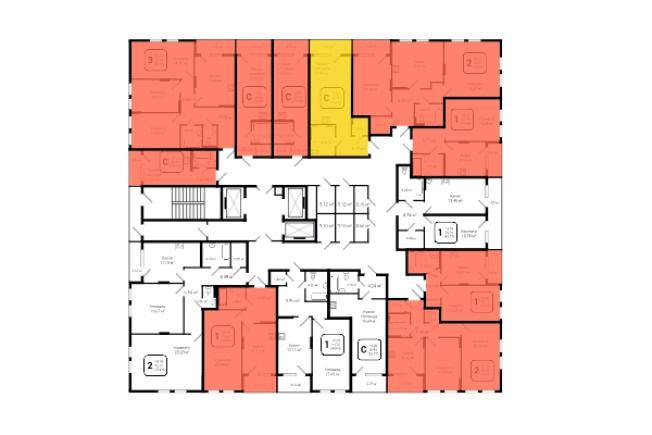 Купить квартиру в ЖК Маяковский в Воронеже. Вариант № 12816, 10, площадь -  квм, цена 4200000 рублей
