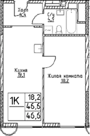 Купить однокомнатную квартиру на улице Намёткина в Москве. Вариант № 10306777, 0, площадь -  квм, цена 19399580 рублей