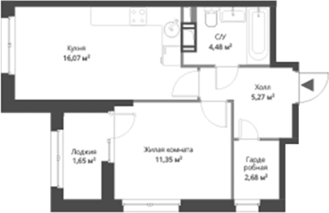 Купить двухкомнатную квартиру в новостройках у метро Парнас в Сертолове. Вариант № 6057322, 0, площадь -  квм, цена 9429839 рублей